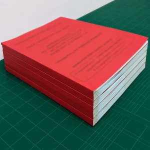 งานเข้าเล่มหุ้มสัน (งานคละไซส์ A3 + A4) ปริ้นขาวดำ ลงปก +เคลือบ