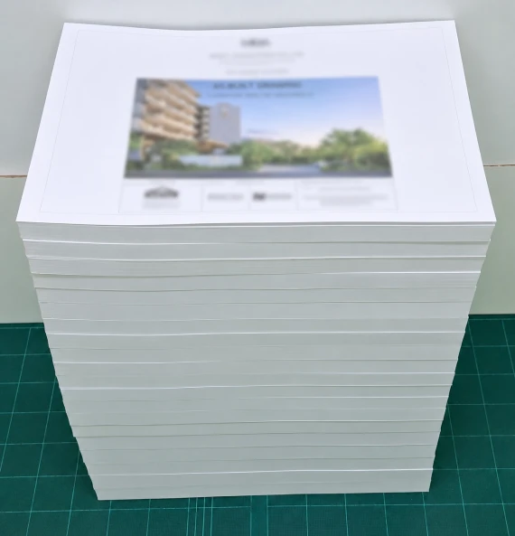 งานเย็บเล่มหุ้มสัน A3