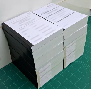 งานเข้าเล่ม A4 ติดเทป  เสริมสัน งานคละไซส์  A3,A4