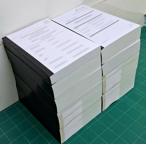 งานเข้าเล่ม A4 ติดเทป  เสริมสัน งานคละไซส์  A3,A4