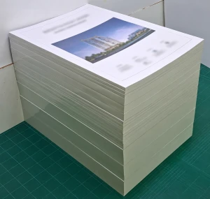 เย็บเล่มพับครึ่งทากาวแบบญี่ปุ่น (เล่ม As Built)